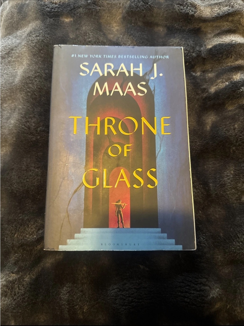 Sarah J. Maas "Throne of Hardcover Book - Blue & Gold Cover